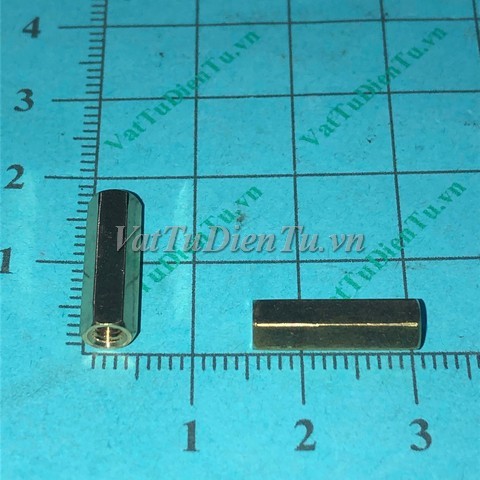 Cọc đồng M3 15mm loại cái-cái