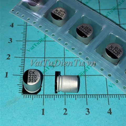 Tụ nhôm dán 220UF 35V 220uF35V220uF SMD 8X10.5MM