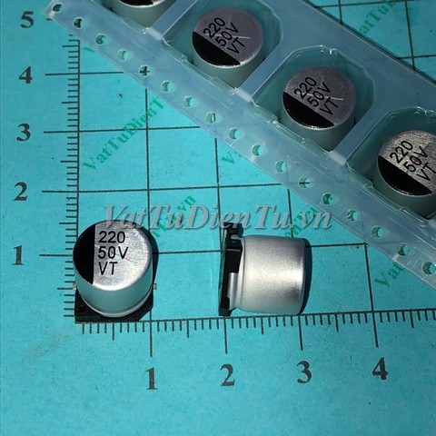 Tụ hóa dán 220UF 50V 220UF50V220UF SMD CS 10X10.5MM