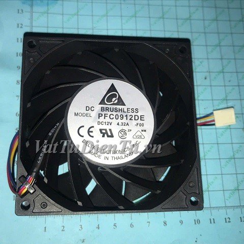 PFC0912DE Quạt tản nhiệt 12V 4.32A 92x92x38mm SUNON 4 dây đầu cắm B3