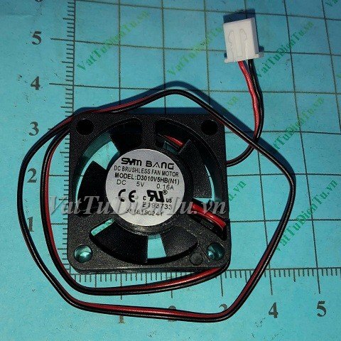 D3010V5HB (N1) Quạt tản nhiệt 5V 0.16A 30x30x10mm SYM BANG 2 dây đầu cắm A1