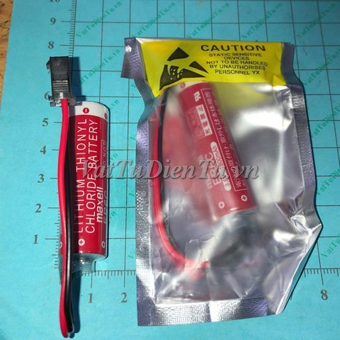 ER6C AA 3.6V F2-40BL Pin nuôi nguồn PIN 3.6V cho PLC FX1N FX2N đầu cắm đen