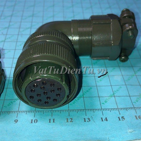 YD28-15 Phích cắm 15 chân cong PLUG 15Pin đầu cắm servo motor 15Pin