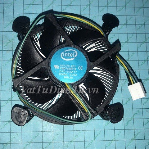 E97379-001 Quạt tản nhiệt CPU 12V 0.2A 90x48mm Intel 4 dây đầu cắm B3