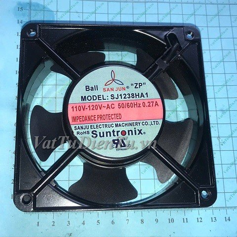 SJ1238HA1 Quạt tản nhiệt 110V 0.27A 120x120x38mm SANJUN 2 chân giắc cắm