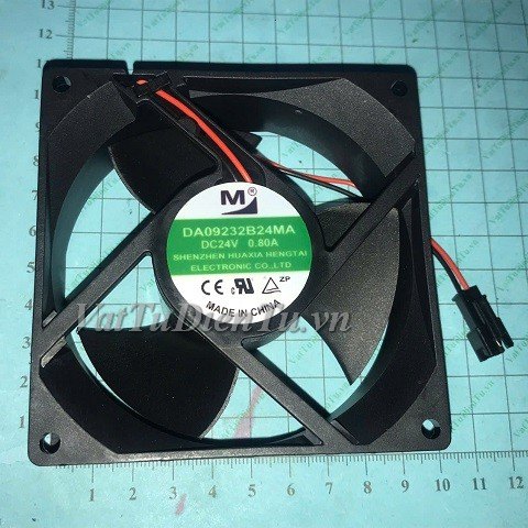 DA09232B24MA Quạt tản nhiệt 24V 0.8A 92x92x32mm MJ 2 dây đầu cắm E1