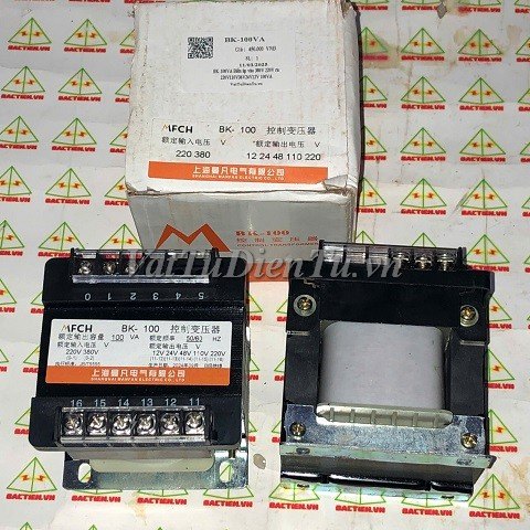 BK-100VA Biến áp vào 380V 220V ra 220V110V36V24V12V 100VA MFCH biến áp nhiều đầu ra đa năng hàng dây đồng 100% 84X81X90MM