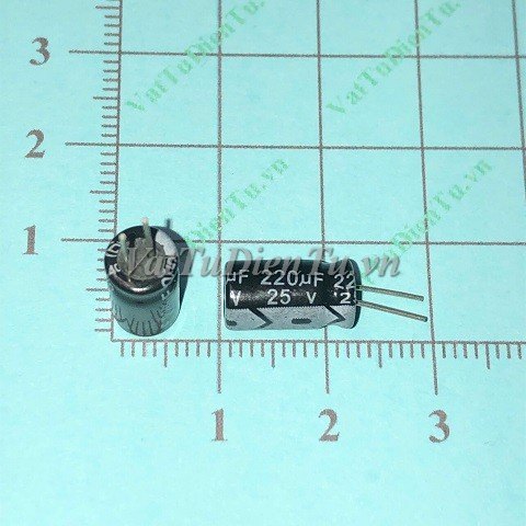 Tụ hóa 220uF 25V 220uF25V220uF 10X10MM