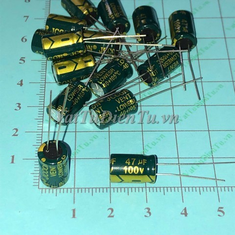 Tụ hóa 47UF 100V 47UF100V47UF 8x12MM