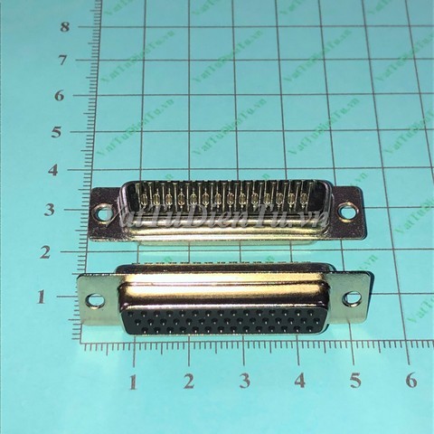 HDB44 DB44 cái thẳng 3 hàng chân, hàn dây, không vỏ nhựa, đầu cắm servo DELTA 44pin