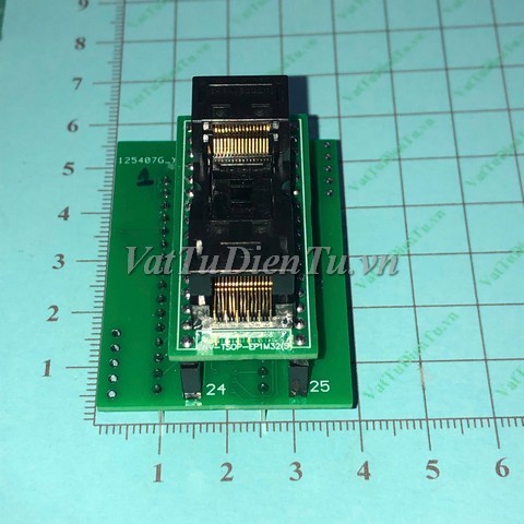 CNV-TSOP-EP1M32S ADAPTER chuyển đổi TSOP32 to DIP32 TSOP32 8x14mm, Đế IC TSOP32 sang DIP32, đế kẹp IC TSOP32 sang DIP32