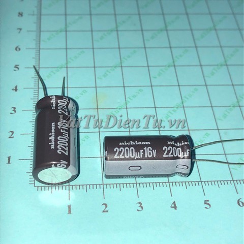 Tụ hóa 2200uF 16V 2200uF16V2200uF 13X20MM Nichicon