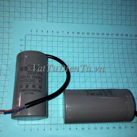 Tụ khởi động tụ CD60 200uF 450V 200uF 50X100MM