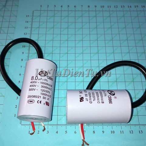 Tụ khởi động tụ CBB60 8UF 400V 8UF SENJU