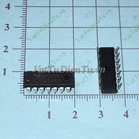 LM348N LM348 DIP14 IC thuật toán, Quad Operational Amplifier