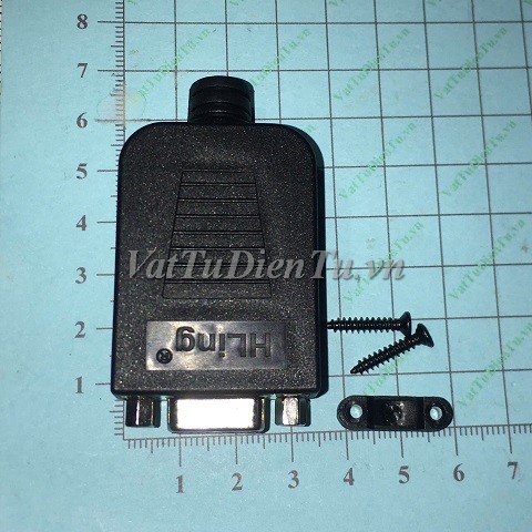 DB9-RS232-F Giắc cắm DB9 cái, loại bắt ốc, có vỏ, giắc COM RS232 RS485, đầu nối 9 chân