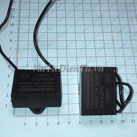 CBB61-3UF450V Tụ CBB61 3UF 450V 2 dây