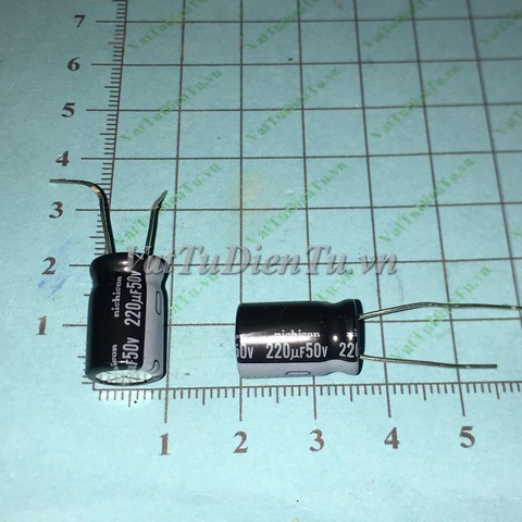 Tụ hóa 220uF 50V 220uF50V220uF 10X16MM Nichicon
