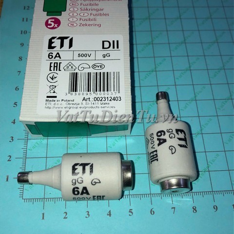2312403-01 Cầu chì ETI 6A 500V