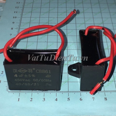 Tụ 4uF 450VAC 4uF 2 dây