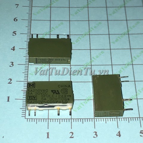 PA1a-24V APA3312 Rơ le 4 chân 24V, 5A250VAC 5A 30VDC SPST 1 cặp tiếp điểm thường mở(TM)
