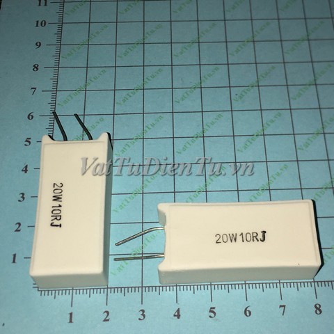 RX27-5-20W-10RJ Điện trở 10R 20W 10R 5% trở sứ hình chữ nhật dọc