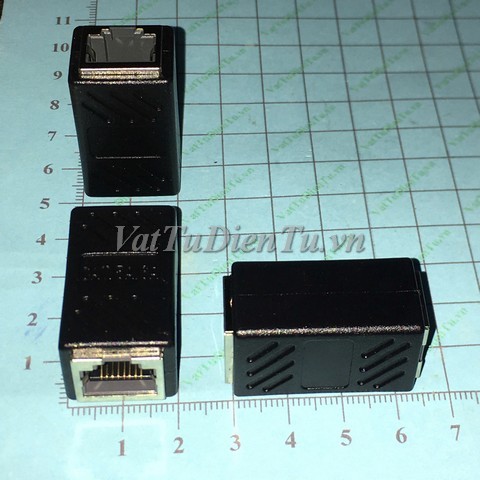 Đầu Nối Dây Mạng Lan Rj45 Tốc độ 1000Gbps ( đầu nối mạng 1-1 đen)