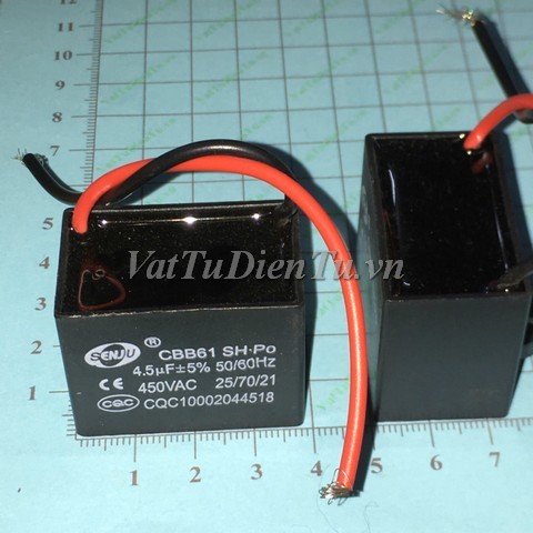 Tụ 4.5uF 450VAC 4.5uF 2 dây