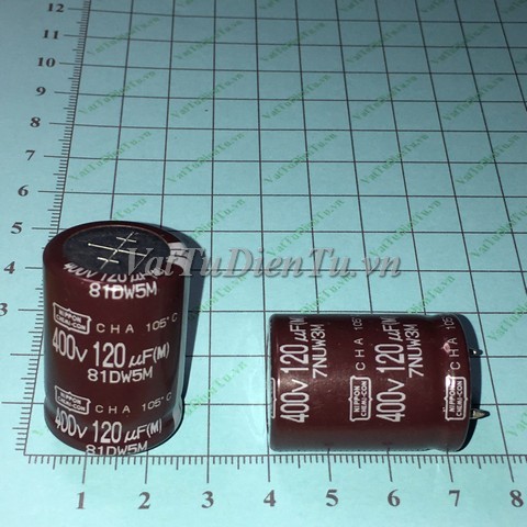 Tụ hóa 120UF 400V 120UF400V120UF 22x30MM NIPPON