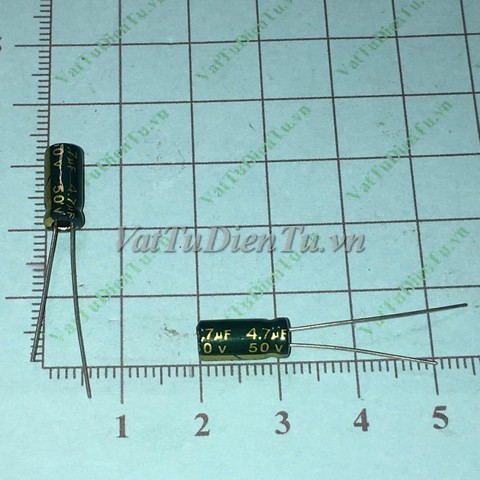 Tụ hóa 4.7UF 50V 4.7UF50V4.7UF 5X11MM