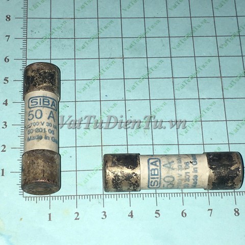 Cầu chì sứ 50A 700V 5020106 30KA 13X50MM SIBA (HTM)