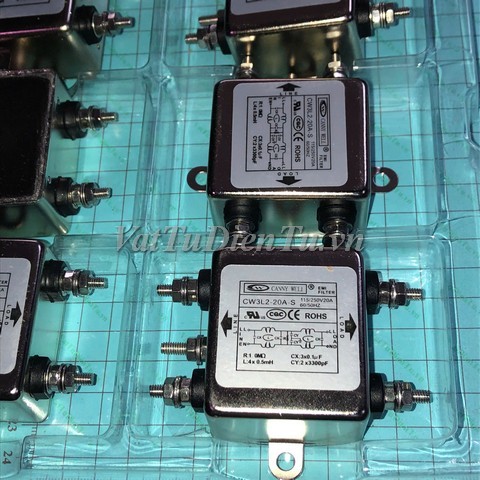 CW3L2-20A-S Bộ lọc nguồn chống nhiễu CANNYWELL 220V 20A