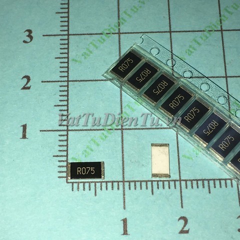 Điện trở 0.075R 1W 0.075R dán 2512 0.075R 1W (L6.35×W3.2mm) sai số 1%