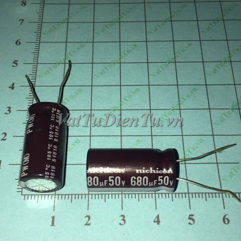 Tụ hóa 680uF 50V 50V680uF 13x20MM Nichicon