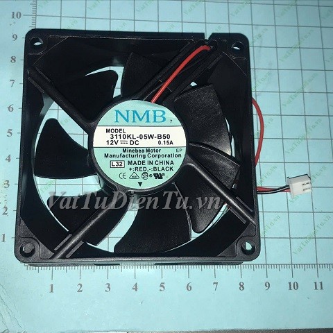 3110KL-05W-B50 Quạt tản nhiệt 24V 0.15A 80x80x25mm NMB 2 dây đầu cắm A1