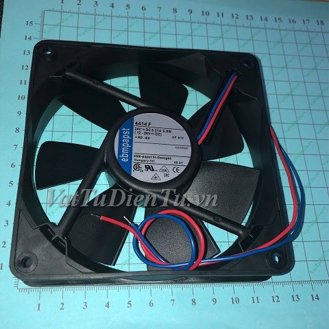4414F Quạt tản nhiệt 24V 0.21A 5W 120x120x25mm Ebmpapst 2 dây