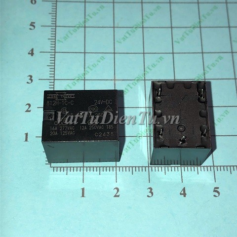 812H-1C-C-24VDC Relay 24V 5 chân 16A