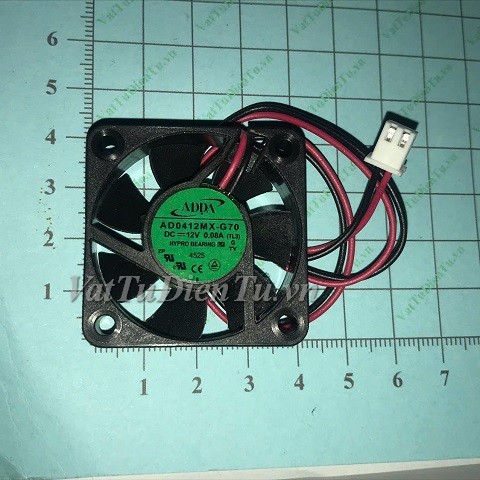 AD0412MX-G70 Quạt tản nhiệt 12V 0.08A 40x40x10mm ADDA 2 dây đầu cắm A1
