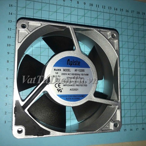 AF-1220S Quạt tản nhiệt 200V 15W 120x120x38mm APISTE 2 chân giắc cắm