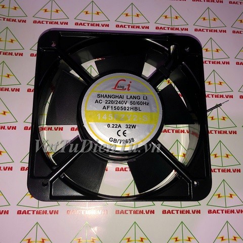 AF150502HBL Quạt tản nhiệt 220V 0.22A 32W 150x150x50mm Langi 2 dây