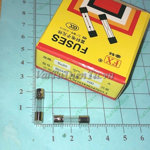 Cầu chì 0.5A 250V ống thủy tinh 5x20mm