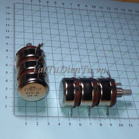 Chiết áp 3 tầng WTH-3L 1M-A 1megohm 2W