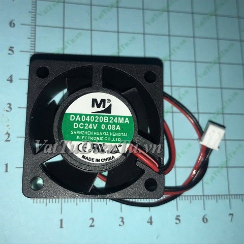 DA04020B24MA Quạt tản nhiệt 24V 0.08A 40x40x20mm MJ 2 dây đầu cắm A1