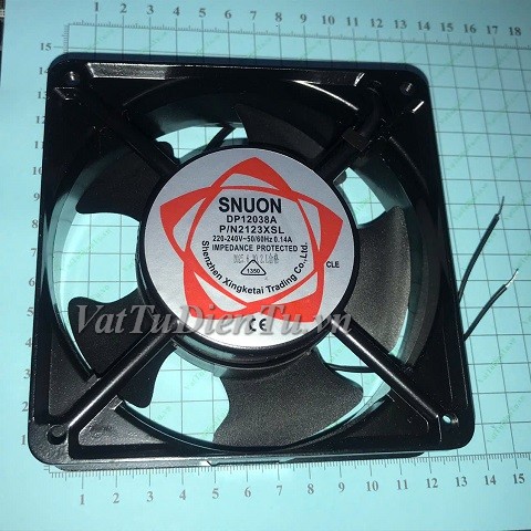DP12038A 2123XSL Quạt tản nhiệt 220V 0.14A 120x120x38mm SNUON 2 dây