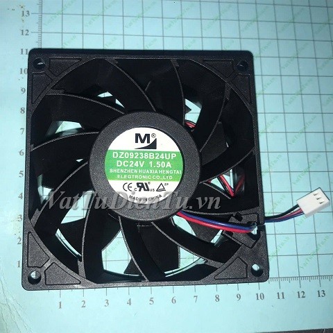 DZ09238B24UP Quạt tản nhiệt 24V 1.5A 92x92x38mm MJ 3 dây đầu cắm B2