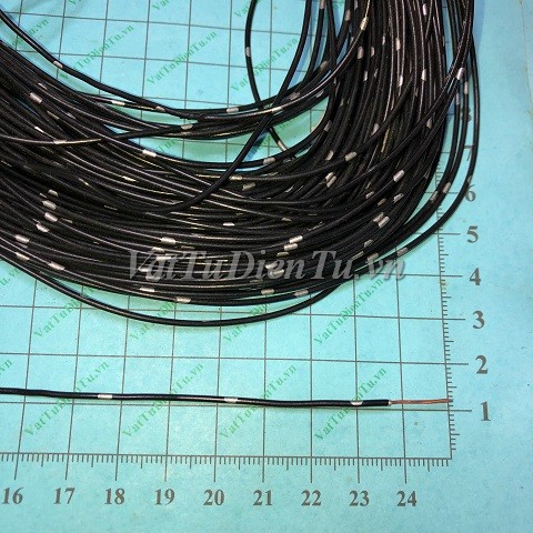 Dây điện đơn mềm lõi đồng Cu/PVC 1x1.0mm2 màu Đen
