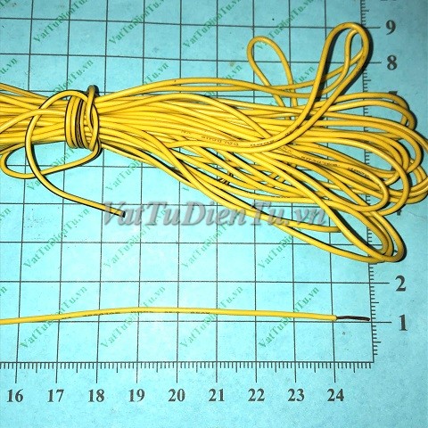 Dây điện đơn mềm lõi đồng mạ 1.0mm² màu Vàng