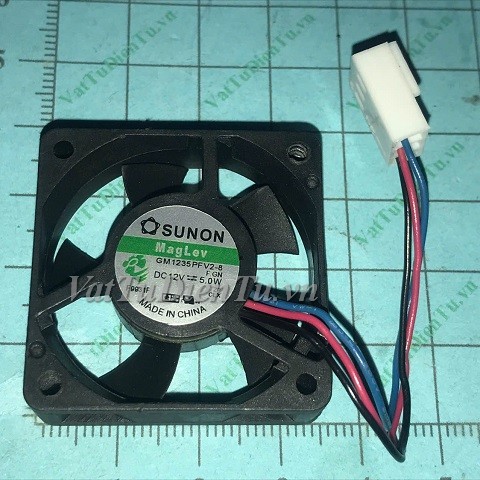 GM1235PFV2-8 Quạt tản nhiệt 12V 5W 35x35x10mm SUNON 3 dây đầu cắm B2