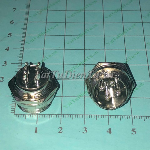GX16-4P Giắc tròn sắt 4 chân 16mm (Plug + socket), Jack 4 chân, giắc 4 chân, đầu nối 4 chân, Jack GX16-4P
