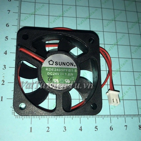 KDE2405PFB1-8 Quạt tản nhiệt 24V 1W 50x50x10mm SUNON 2 dây đầu cắm A1